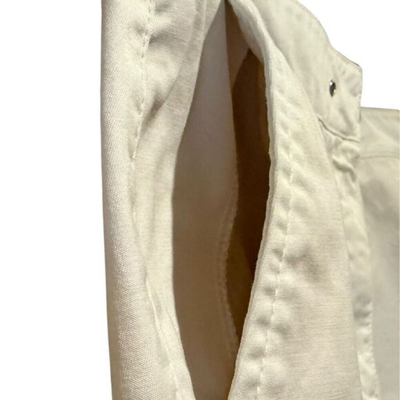 Talbots Women’s Wide Crop Pants Plus Size White Size 16 - Picture 7 of 10